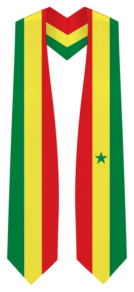 Senegal Graduation Stole -  Senegal Flag Sash