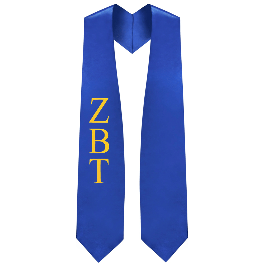 Zeta Beta Tau Greek Lettered Stole