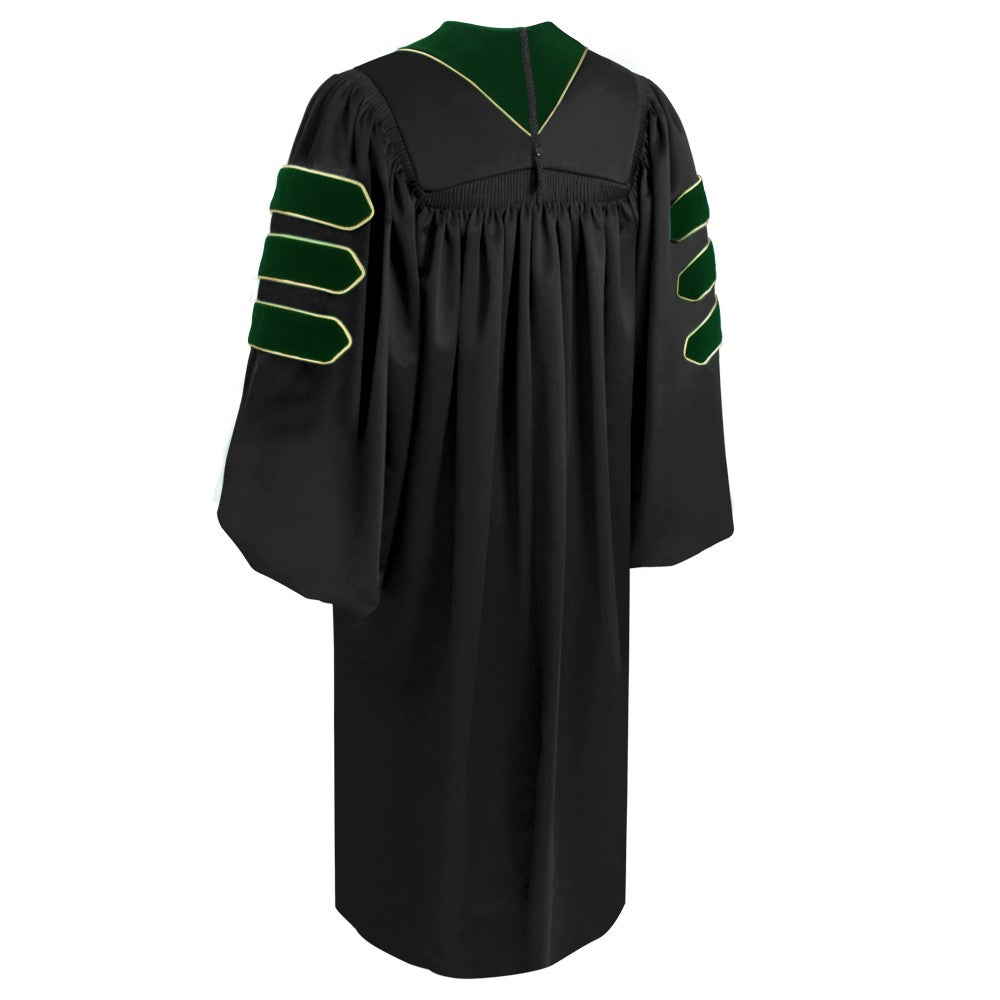 Doctor of Medicine Doctoral Gown - Academic Regalia - Graduation Cap and Gown