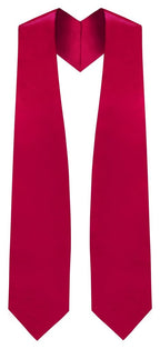 Red Graduation Stole - Red College & High School Stoles - Graduation Cap and Gown