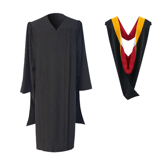 Classic Masters Graduation Gown & Hood Package - Graduation Cap and Gown