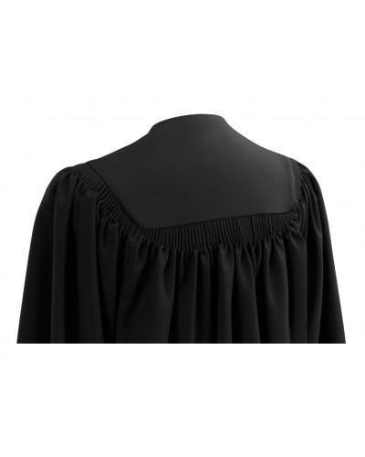 Deluxe Black Bachelors Graduation Gown - Academic Regalia Deluxe Black Bachelors Graduation Gown - Academic Regalia