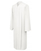 Matte White Bachelors Graduation Gown - College & University - Graduation Cap and Gown