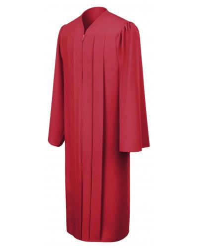 Matte Red Bachelors Graduation Gown - College & University - Graduation Cap and Gown