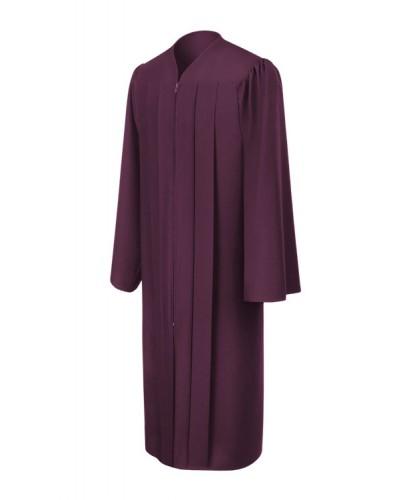 Matte Maroon Bachelors Graduation Gown - College & University - Graduation Cap and Gown