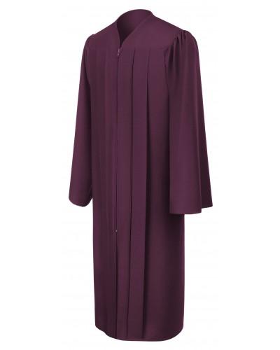 Matte Maroon Bachelors Graduation Gown - College & University - Graduation Cap and Gown