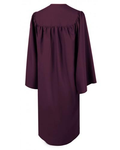 Matte Maroon Bachelors Graduation Gown - College & University - Graduation Cap and Gown