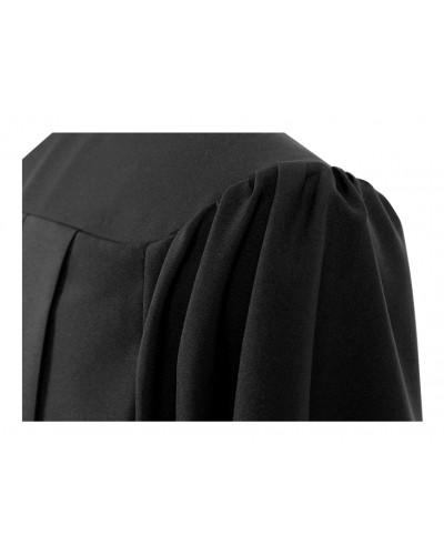 Matte Black Bachelors Graduation Gown