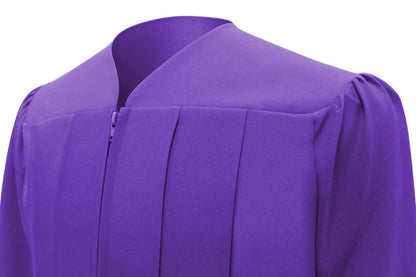 Matte Purple High School Graduation Cap and Gown - Graduation Cap and Gown