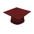 Matte Burgundy High School Graduation Cap and Gown - Graduation Cap and Gown