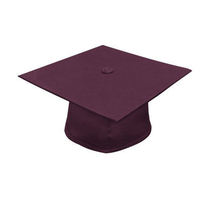 Matte Maroon High School Graduation Cap and Gown - Graduation Cap and Gown