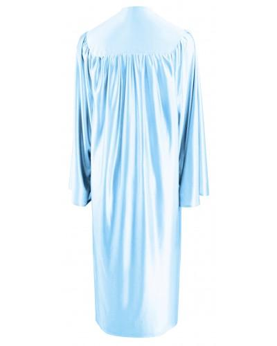 Shiny Light Blue Bachelors Graduation Gown - College & University Shiny Light Blue Bachelors Graduation Gown - College & University