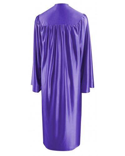 Shiny Purple Bachelors Graduation Gown - College & University - Graduation Cap and Gown