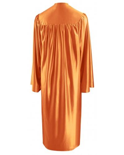 Shiny Orange Bachelors Graduation Gown - College & University - Graduation Cap and Gown