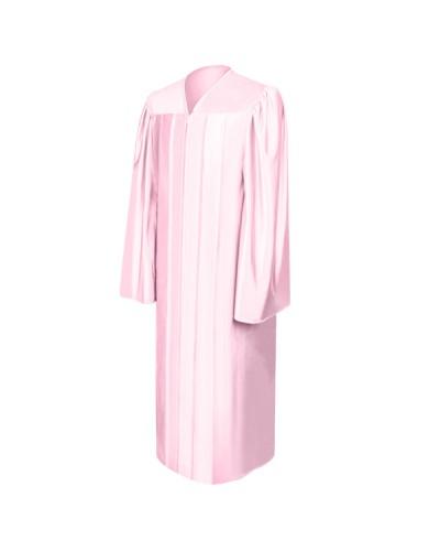 Shiny Pink Bachelors Graduation Gown - College & University - Graduation Cap and Gown