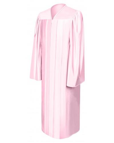 Shiny Pink Bachelors Graduation Gown - College & University - Graduation Cap and Gown