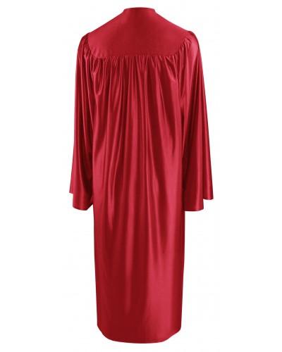 Shiny Red Bachelors Graduation Gown - College & University Graduation Cap and Gown Shiny Red Bachelors Graduation Gown - College & University Graduation Cap and Gown