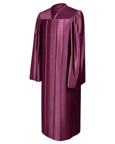 Shiny Maroon Bachelors Graduation Gown - College & University Graduation Cap and Gown Shiny Maroon Bachelors Graduation Gown - College & University Graduation Cap and Gown