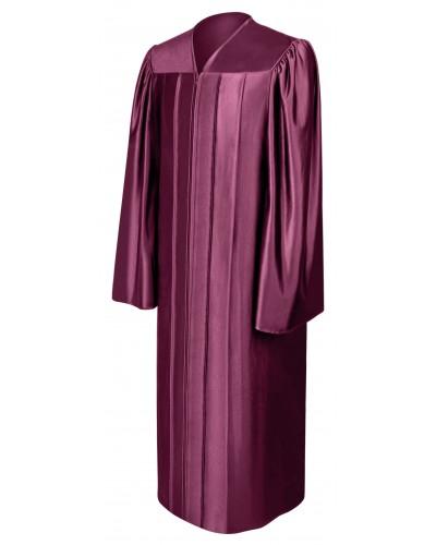 Shiny Maroon Bachelors Graduation Gown - College & University - Graduation Cap and Gown