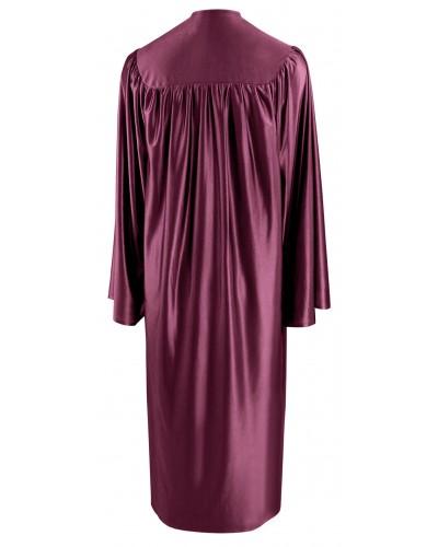 Shiny Maroon Bachelors Graduation Gown - College & University Graduation Cap and Gown Shiny Maroon Bachelors Graduation Gown - College & University Graduation Cap and Gown