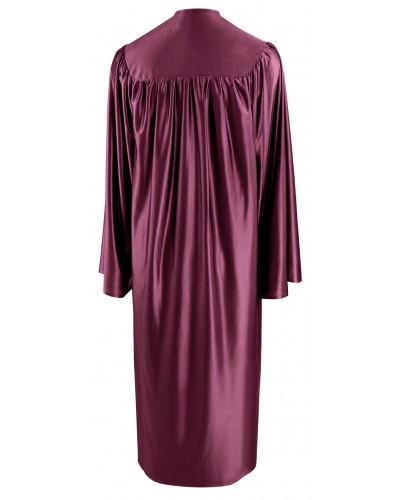 Shiny Maroon Bachelors Graduation Gown - College & University - Graduation Cap and Gown