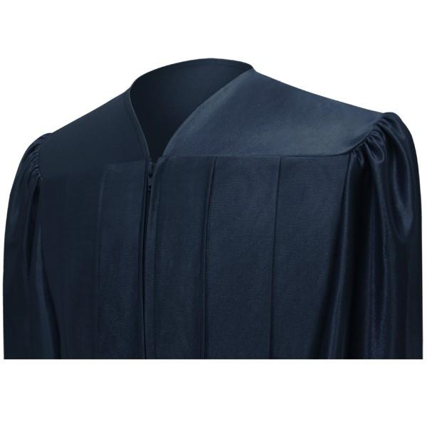 Shiny Navy Blue Bachelors Cap & Gown - College & University - Graduation Cap and Gown