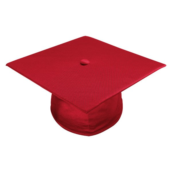 Shiny Red High School Graduation Cap & Gown - Graduation Cap and Gown