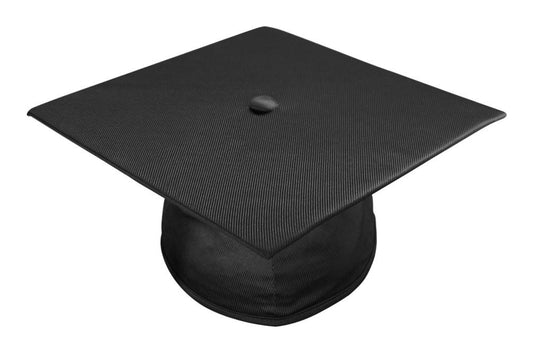 Shiny Black Bachelors Graduation Cap - College & University - Graduation Cap and Gown