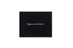 Black Imprinted Diploma Cover - High School Diploma Covers - Graduation Cap and Gown