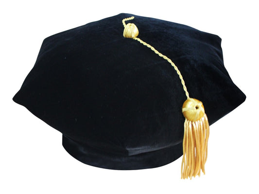 6 Sided Doctoral Tam - Graduation Cap and Gown