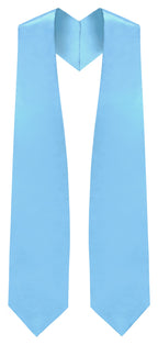 Light Blue Graduation Stole - Sky Blue College & High School Stoles - Graduation Cap and Gown