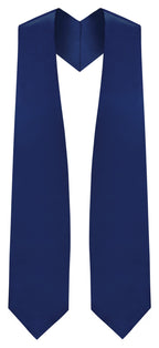Navy Blue Graduation Stole - Navy College & High School Stoles - Graduation Cap and Gown