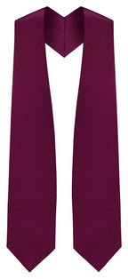Maroon Graduation Stole - Maroon College & High School Stoles - Graduation Cap and Gown