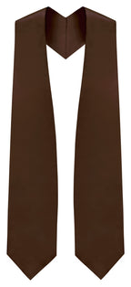 Brown Graduation Stole - Brown College & High School Stoles - Graduation Cap and Gown