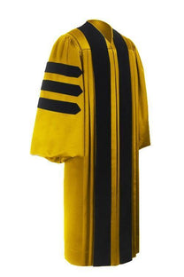 Deluxe Gold Doctoral Gown – Graduation Cap and Gown