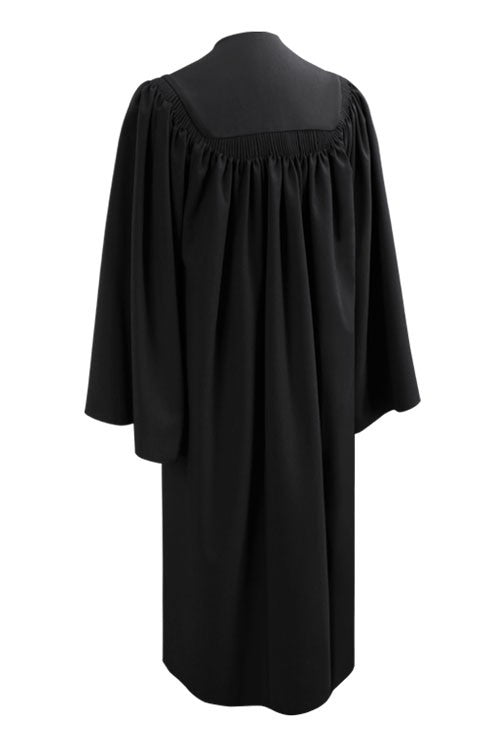 long sleeve black graduation dress Deluxe Black High School Graduation Gown - Fluted Gown 57XL (6'0