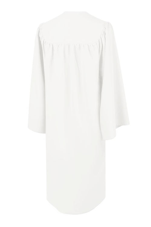 Matte White High School Graduation Gown 57 (6'0" - 6'2") Matte White High School Graduation Gown 57 (6'0" - 6'2")