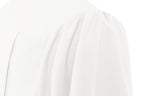 Matte White High School Graduation Gown - Graduation Cap and Gown