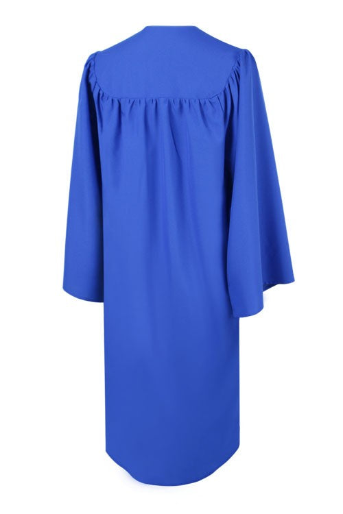 Matte Royal Blue High School Graduation Gown 42 (4'9