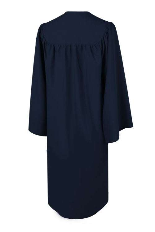 Matte Navy Blue High School Graduation Gown 66 (6'9