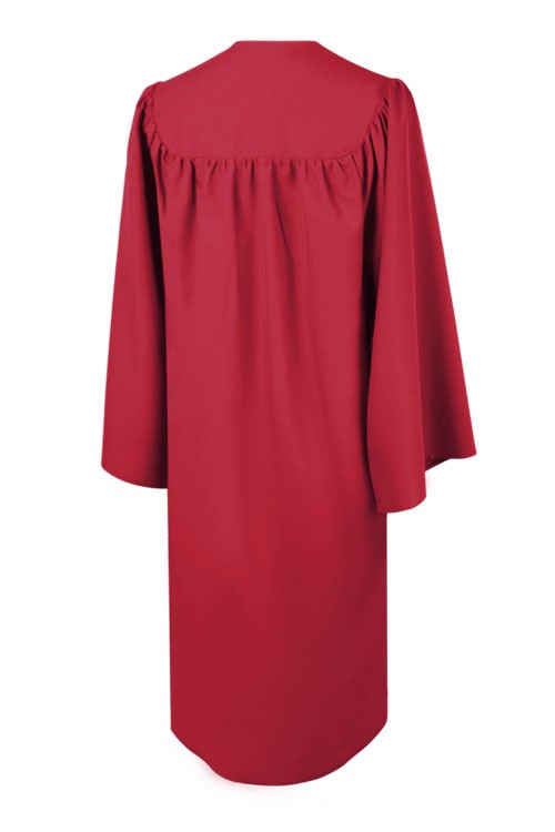 Matte Red High School Graduation Gown 45XL (5'0" - 5'2") Matte Red High School Graduation Gown 45XL (5'0" - 5'2")