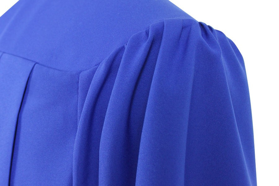 Matte Royal Blue High School Graduation Cap and Gown - Graduation Cap and Gown