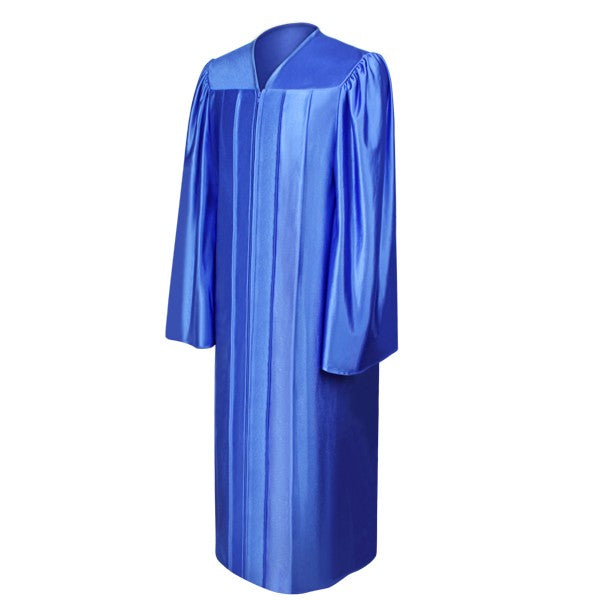 Shiny Royal Blue High School Graduation Gown 54 (5'9