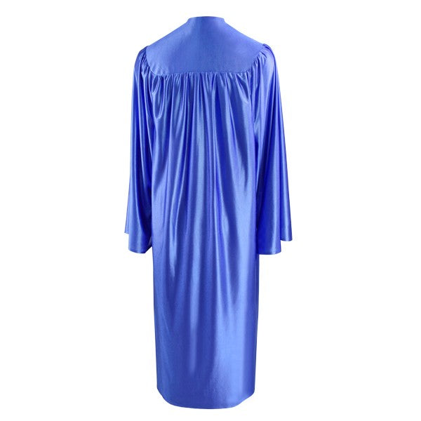 Shiny Royal Blue High School Graduation Gown Shiny Royal Blue High School Graduation Gown