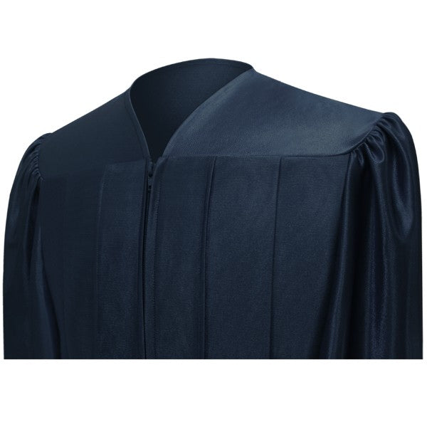 Shiny Navy Blue High School Graduation Gown 42 (4'9" - 4'11") Shiny Navy Blue High School Graduation Gown 42 (4'9" - 4'11")