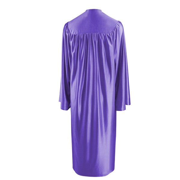 Shiny Purple High School Graduation Gown Shiny Purple High School Graduation Gown