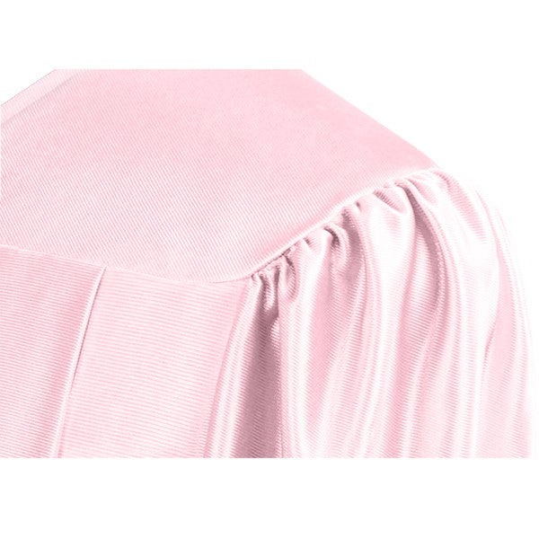 Shiny Pink High School Graduation Gown - Graduation Cap and Gown