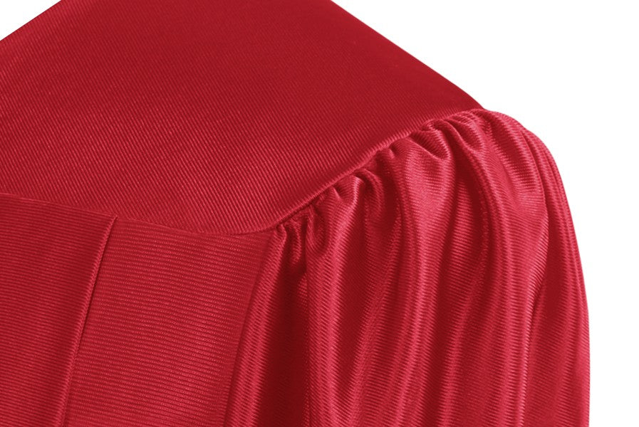Shiny Red High School Graduation Gown 54 (5'9" - 5'11")