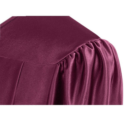 Shiny Maroon High School Graduation Gown - Graduation Cap and Gown