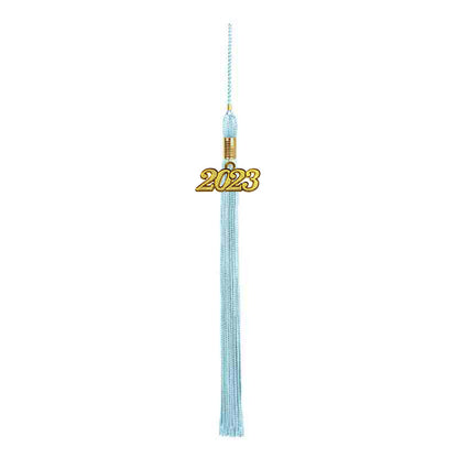 Child Shiny Light Blue Graduation Cap & Gown - Preschool & Kindergarten